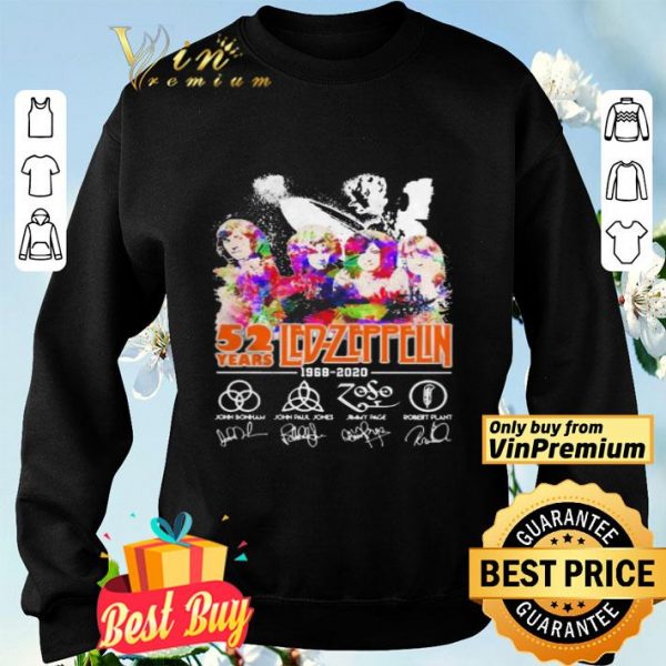 Led Zeppelin 52 Year 1968 2020 Signatures shirt