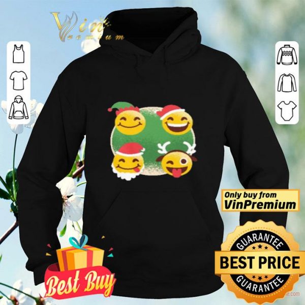 Facebook Care Emoji Merry Christmas shirt