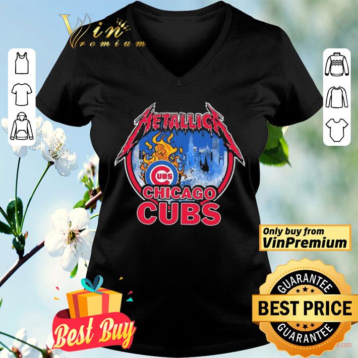 Metallica mashup Chicago Cubs Logo shirt