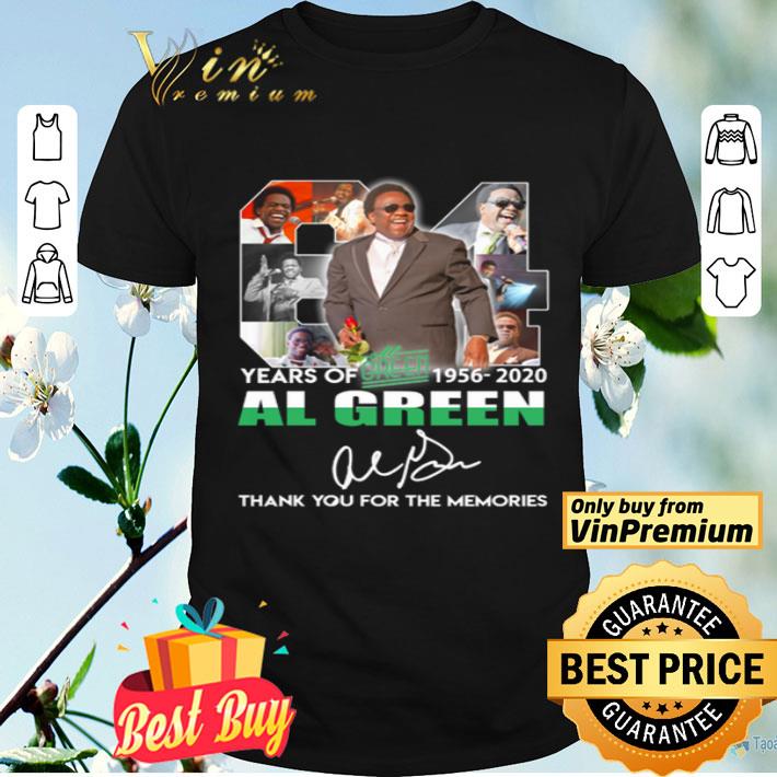 64 Al Green years of 1965-2020 thank you for the memories signature shirt