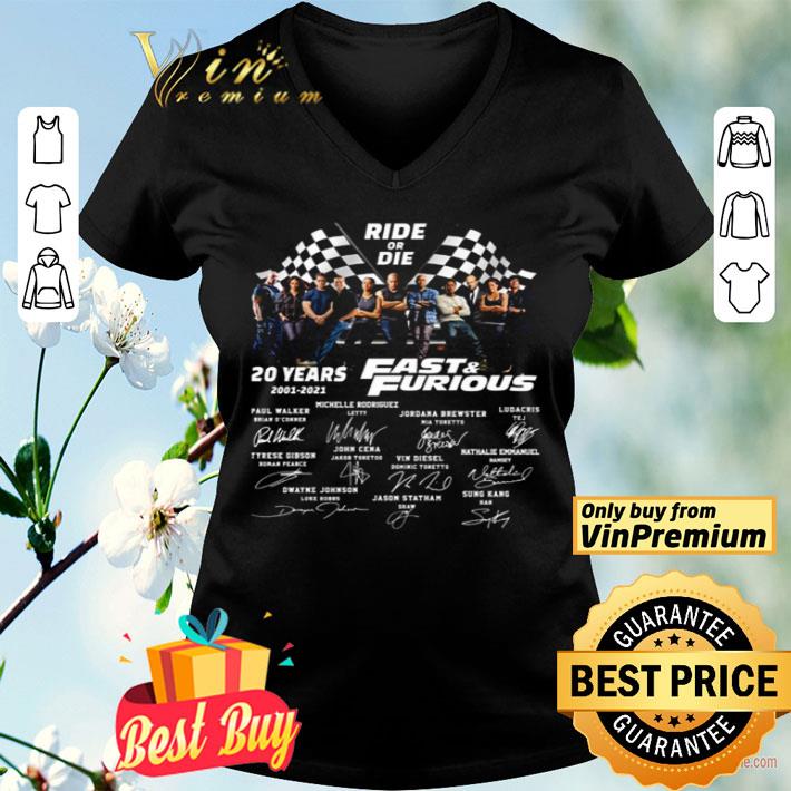 Ride or die 20 years of Fast and Furious 2003 2023 shirt