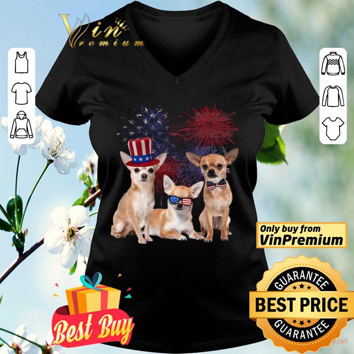 Chihuahua 4 Of July 4 American Flag shirt