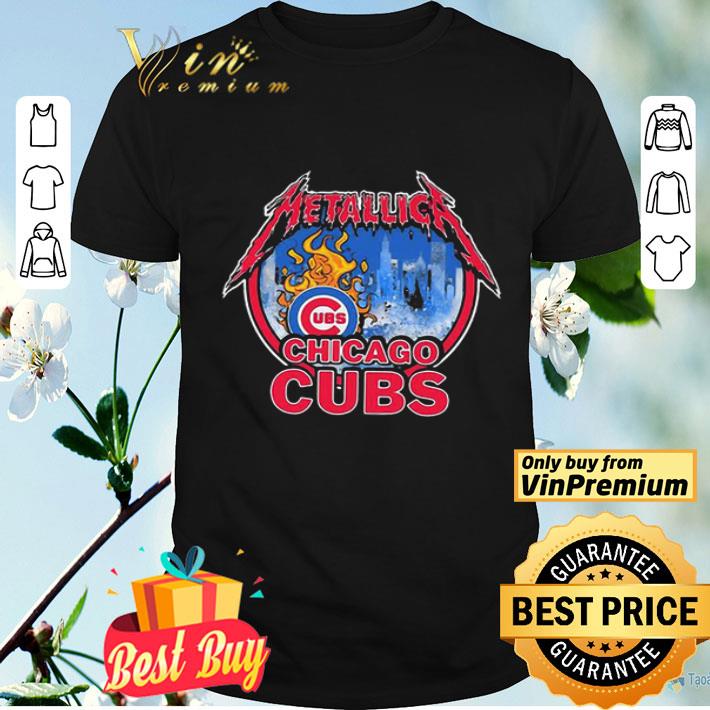 Metallica mashup Chicago Cubs Logo shirt