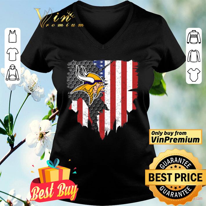 Minnesota Vikings Inside American Flag shirt