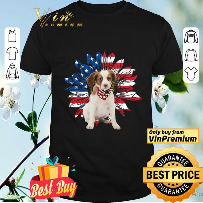 Brittany Sunflowers American Flag shirt