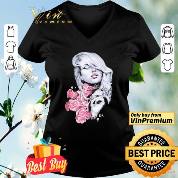 Sullen rose flower shirt