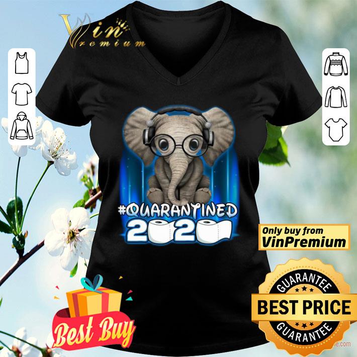 Elephant quarantined 2020 toilet paper shirt
