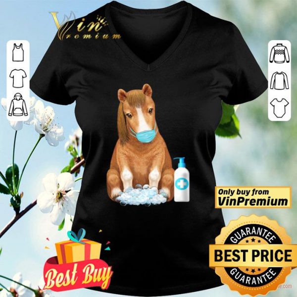Horse Mask Hand Wash Quarantine Coronavirus shirt