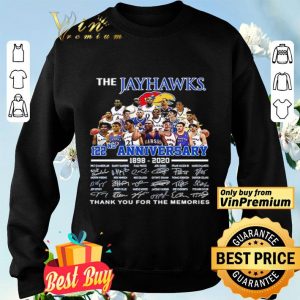 The Jayhawks 122nd Anniversary 1898 2020 Thank You For The Memories Signatures shirt