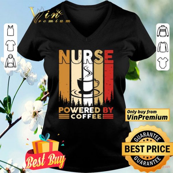 Nurse Powered By Coffee Vintage shirt