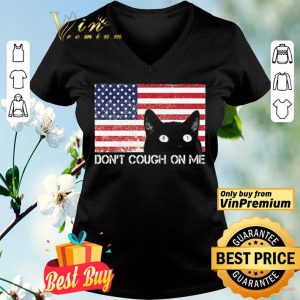 Black Cat American Flag Don't Cough On Me shirt