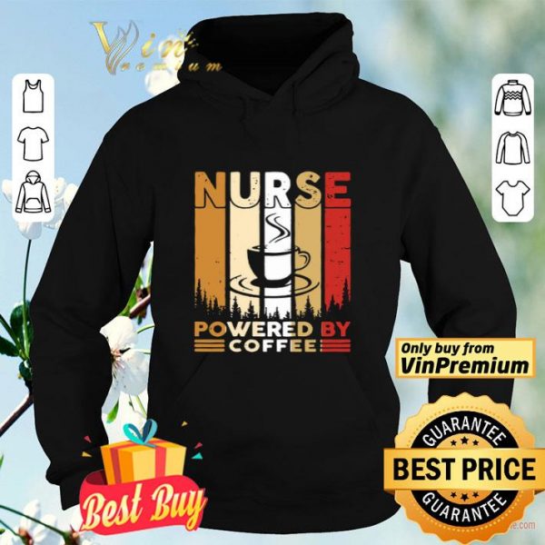 Nurse Powered By Coffee Vintage shirt