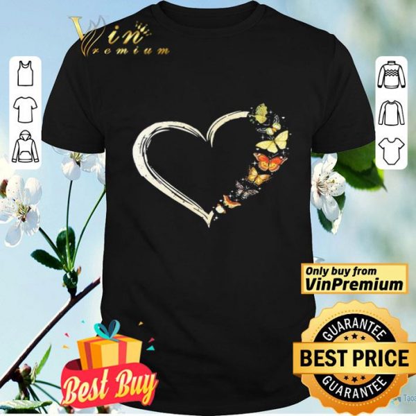 I love Butterflies heart shirt