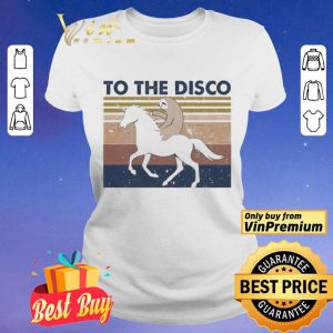 Horse and sloth to the disco vintage shirt