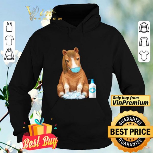 Horse Mask Hand Wash Quarantine Coronavirus shirt