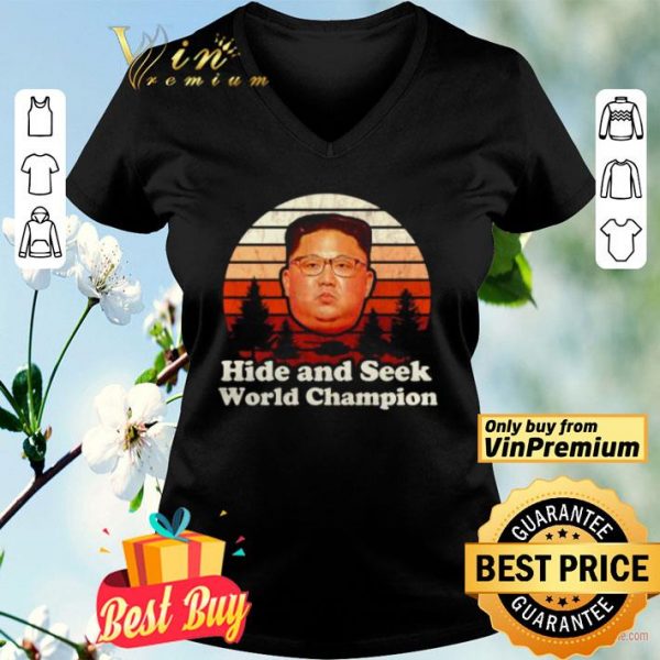 Kim Jong Un hide and seek world Champion vintage shirt