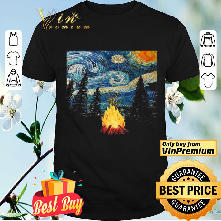 Let Go Campfire Starry Night shirt