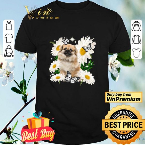 Tibetan Spaniel Daisy flower Classic shirt
