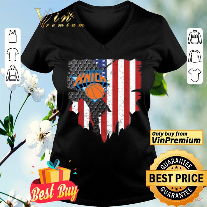 New York Knicks Inside American Flag shirt