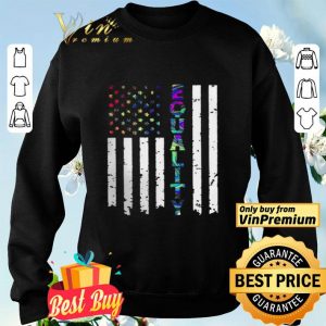 LGBT American flag equality shirt