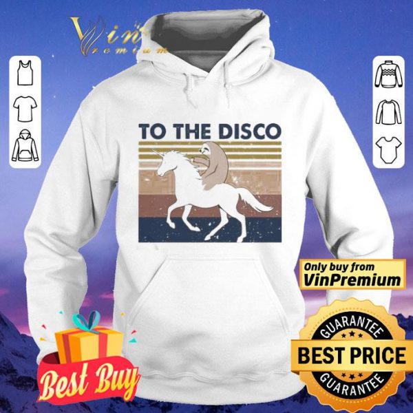 Horse and sloth to the disco vintage shirt