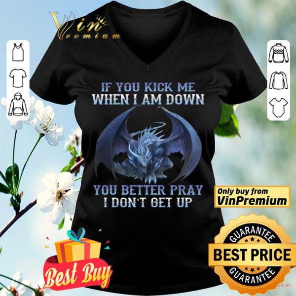 Dragon If You Kick Me When I Am Down You Better Pray I Don't Get Up shirt