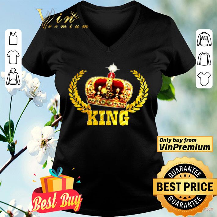 King Birthday Prince Crown Luxury Golden Gold Tee shirt