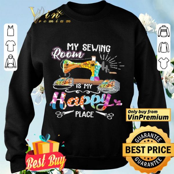 My Sewing Room Is My Happy Place Mask Masker shirt