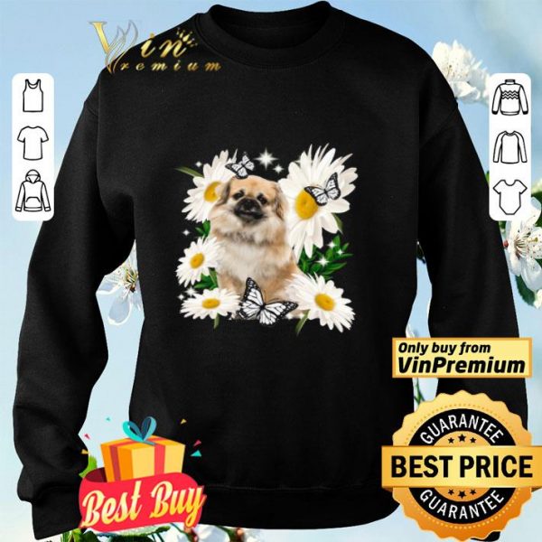 Tibetan Spaniel Daisy flower Classic shirt