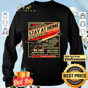 Stay at home festival guitar shirt