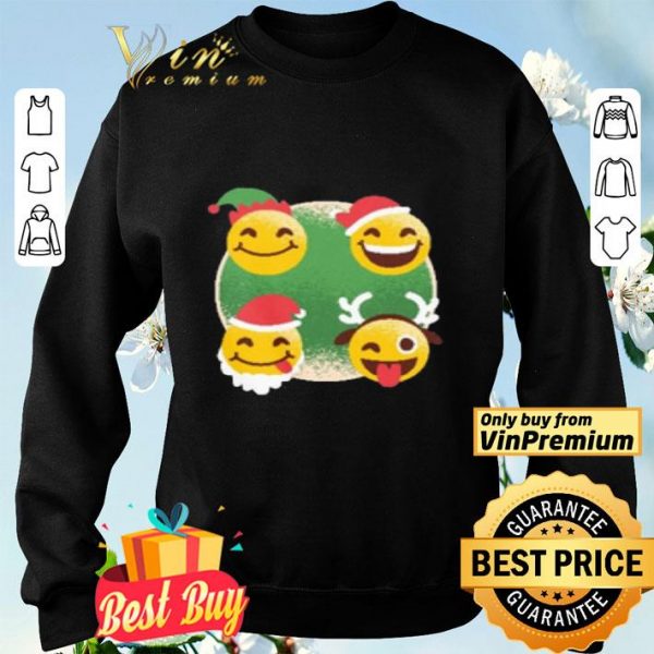 Facebook Care Emoji Merry Christmas shirt