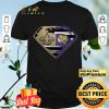 Superman New Orleans Saints vs LSU Tiger shirt