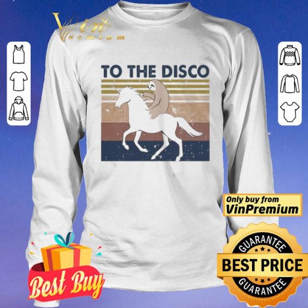 Horse and sloth to the disco vintage shirt