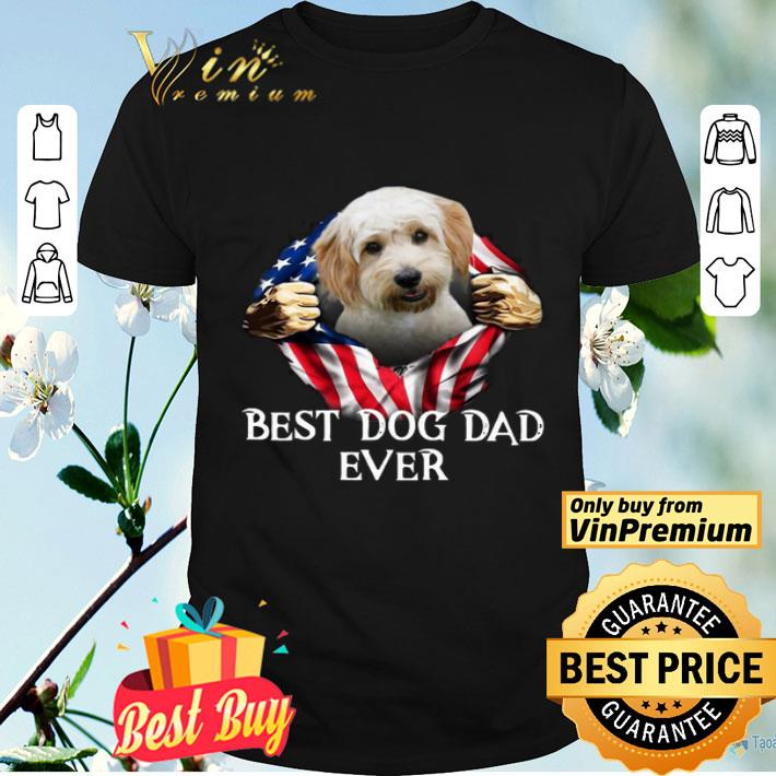 Blood Inside Me Cavachon Dog American Flag Best Dog Dad Ever shirt