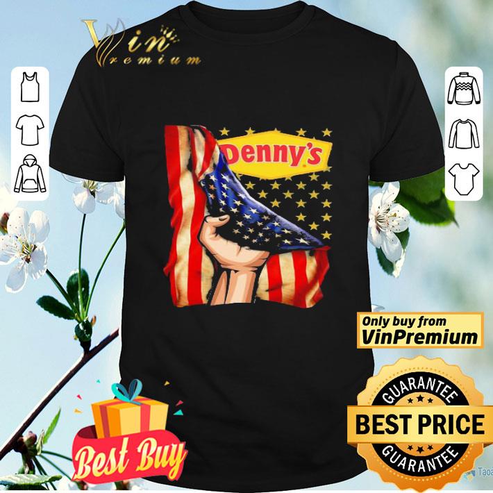 Denny’s and American Flag Independence Day shirt