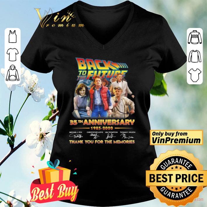 Back to the Future 35th anniversary thank you for the memories signature shirt