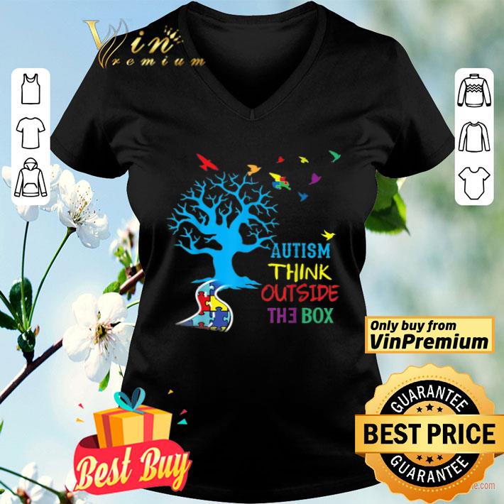 Tree Autism Think Outside The Box shirt