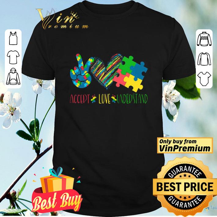 Accept love understand autism awareness shirt