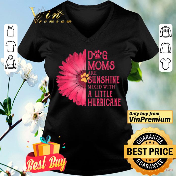 Gerbera Daisy Pink Dog moms are sunshine mixed with a little hurricane shirt
