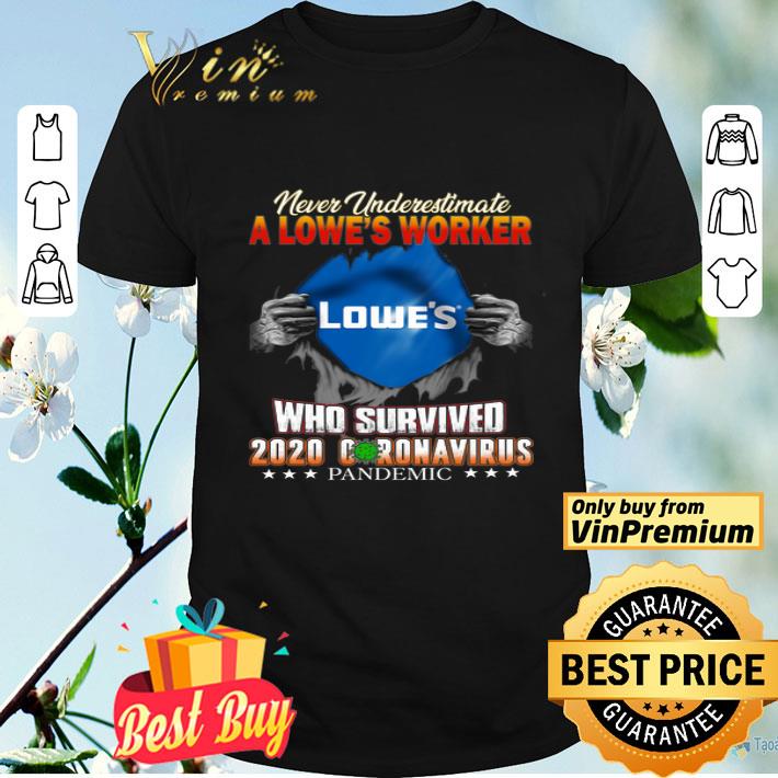 Never Underestimate A Lowes Worker Who Survived 2020 Coronavirus Pandemic shirt