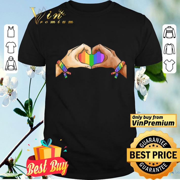 Hand Heart Love Lgbt Pride shirt