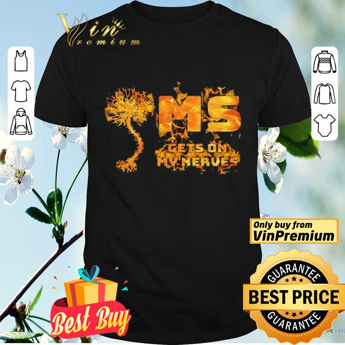 Multiple Sclerosis MS Gets On My Nerves shirt