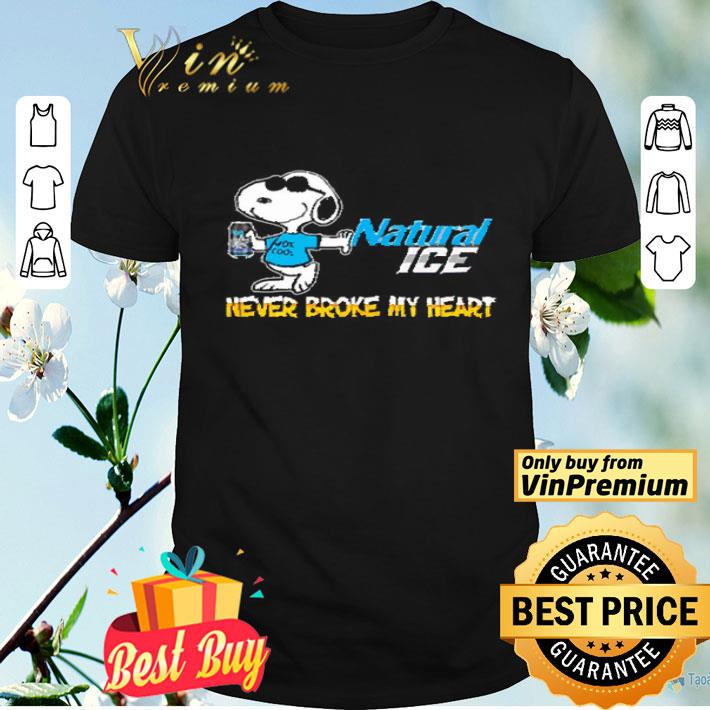 Snoopy Natural Ice never block my heart shirt