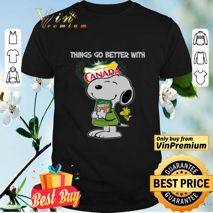 Snoopy Hug Canada Dry Things Go Better With Canada Dry shirt