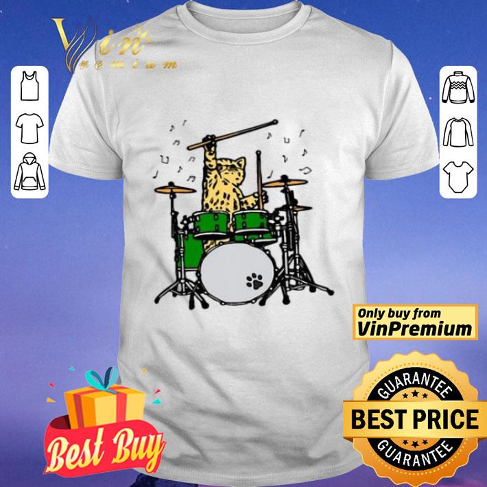 Cat Playing Drums shirt
