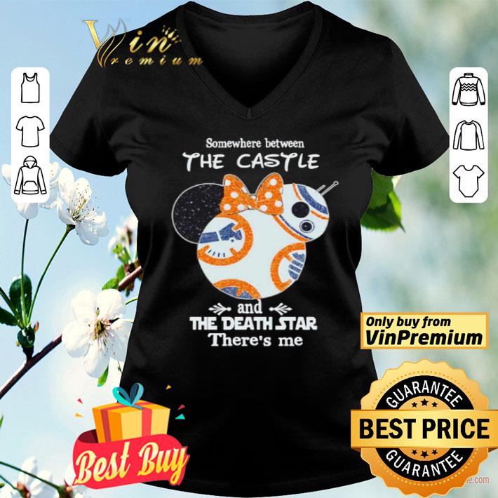Minnie mouse Somewhere between the castle and the Death Star shirt
