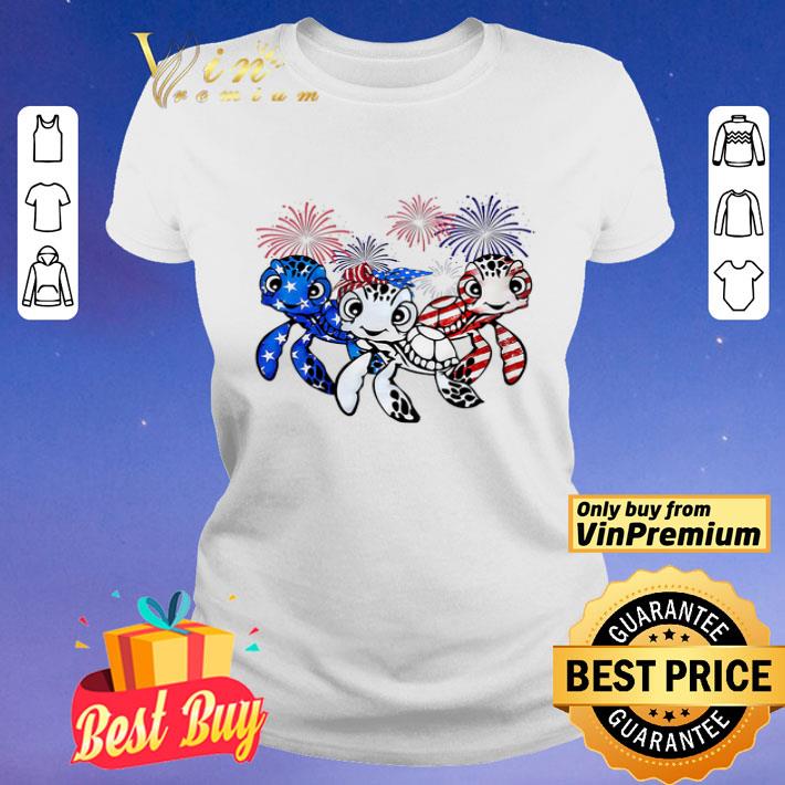 Turtles Flag American Independence Day shirt