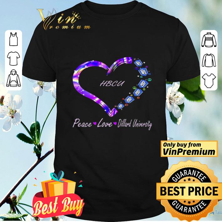 HBCU Peace Love Dillard University Athletics shirt