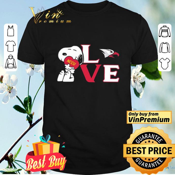 Snoopy Love North Carolina Central Eagles shirt