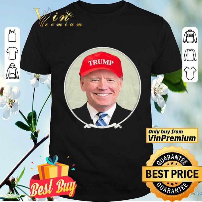 Joe Biden wears Trump cap shirt